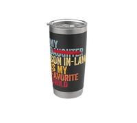 Mi yerno es mi hijo favorito retro - Hija reemplazada Vaso térmico de acero inoxidable de doble pared