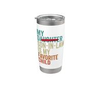 Mi yerno es mi hijo favorito retro - Hija reemplazada Vaso térmico de acero inoxidable de doble pared
