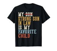 Mi yerno Fuerte es mi Hijo Favorito, Divertido, Retro Camiseta
