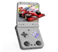 Mi-Yoo Flip V2 - Consola de juegos portátil retro, pantalla IPS de 3,5 pulgadas, pantalla IPS 648 x 480, sistema Linux, emulador de videojuegos 32G (no juegos)