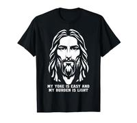 Mi Yugo es fácil y mi Carga es Ligera Jesucristo Creyente Camiseta gráfica económica