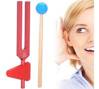 MI528 Tuning Fork, Aleación de Aluminio Tuning Fork, 528HZ Sound Healing Therapy Tuning Fork, con Martillo, Aprox. 17,2x2,6 Cm
