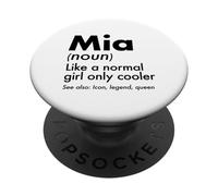 MIA como Una Chica Normal Solo Cooler Queen Nombre PopSockets PopGrip Adhesivo