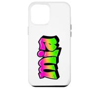MIA Graffiti Nombre Personalizado Verde Rosa Mujeres Niñas Carcasa para iPhone 12 Pro MAX