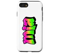 MIA Graffiti Nombre Personalizado Verde Rosa Mujeres Niñas Carcasa para iPhone SE (2020) / 7/8