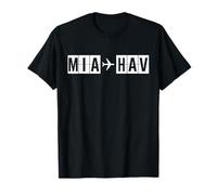 MIA HAV Ruta Miami La Habana Vuelo Cuba Camiseta