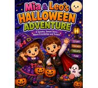 Mia & Leo’s Halloween Adventure: A Fun Halloween Story Coloring Book for Kids Ages 9-13 About Friendship, Costumes, Trick-or-Treating and Sweet Adventures