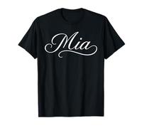 MIA Nombre Mujeres Elegante Lindo Esposa Elegante Chica Novia GF Camiseta