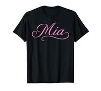 MIA Nombre Mujeres Elegante Lindo Esposa Elegante Chica Novia GF Camiseta gráfica económica