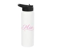 Mia Nombre Mujeres Elegante Lindo Esposa Elegante Chica Novia GF Stainless Steel Insulated Water Bottle