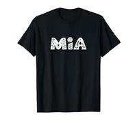 Mia Nombre Personalizado Flor Botánica Personalizada Mujer Niña Camiseta