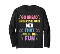 MIA Personalized Women's Gift Custom MIA Manga Larga
