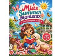 Mia’s Summer Moments: A Story Coloring Book for Kids Ages 4 to 8