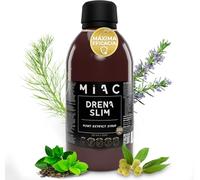 MIAC Drena Slim Jarabe 250 ml con L-Carnitina y Efecto Saciante | Detox Natural y Drenante Potente | Reduce Retención de Líquidos y Mejora la Pérdida de Peso
