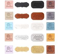 MiaLover 60 etiquetas hechas a mano para artículos de papelería hechos a mano para coser, etiquetas textiles para coser, accesorios de punto con agujeros para ropa de bricolaje, tres estilos
