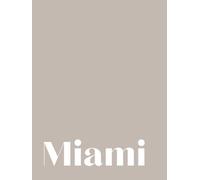 MIAMI: A Lined Guestbook & Decorative Coffee Table Book - Coastal Taupe Edition
