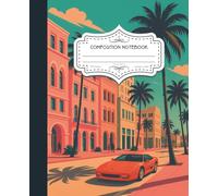 Miami Aesthetic Collage Ruled Notebook | Aesthetic College Ruled Journal with Vaporwave, Retro Beach & Neon Design: Your Creative Space with Tropical ... | Perfect for Journaling, School, or Gift