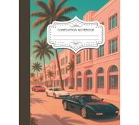 Miami Aesthetic Collage Ruled Notebook | Aesthetic College Ruled Journal with Vaporwave, Retro Beach & Neon Design: Your Creative Space with Tropical ... | Perfect for Journaling, School, or Gift