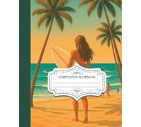 Miami Aesthetic Composition Notebook | 7.5 x 9.25 in College Ruled | 110 Pages | Vaporwave & Retro Design: Retro Neon Palm Trees & Pastel Vibes | ... School Notes, and Creative Writing