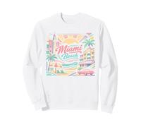 Miami Beach Florida Art Deco Puesta de Sol Viajes Sudadera
