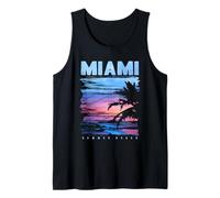 Miami Beach, I Love Miami, Cool Miami Doodles Graphic Design Camiseta sin Mangas