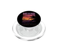 Miami Beach, I Love Miami, Cool Miami Summer Diseño Gráfico PopSockets PopGrip para MagSafe