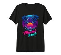 Miami Beach, I Love Miami, Cool Miami Summer Graphic Design Camiseta Premium