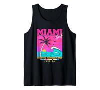 Miami Beach, I Love Miami, Cool Miami Summer Graphic Design Camiseta sin Mangas