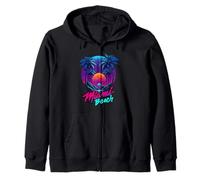 Miami Beach, I Love Miami, Cool Miami Summer Graphic Design Sudadera con Capucha