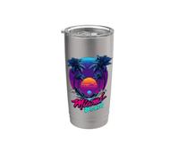 Miami Beach, I Love Miami, Cool Miami Summer Graphic Design Vaso térmico de acero inoxidable de doble pared