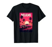 Miami Beach, I Love Miami, Miami Classic Car Graphic Design Camiseta