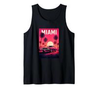 Miami Beach, I Love Miami, Miami Classic Car Graphic Design Camiseta sin Mangas