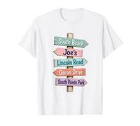 Miami Beach, South Beach, South Pointe Park, Lincoln Road Camiseta gráfica económica, Hombre, Blanco, XL