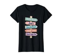 Miami Beach, South Beach, South Pointe Park, Lincoln Road Camiseta gráfica económica, Mujer, Negro, XL