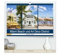 Miami Beach und Art Deco District (hochwertiger Premium Wandkalender 2026 DIN A2 quer), Kunstdruck in Hochglanz: Der Hotspot in Florida
