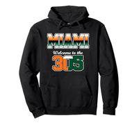 Miami Bienvenido a 305 Orange Green City Pride Design Sudadera con Capucha