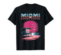 Miami Camiseta Mujeres Para Hombres Retro Florida Miami Camiseta
