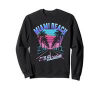 Miami Camiseta Mujeres Para Hombres Retro Florida Miami Sudadera