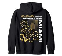 Miami Elige tu destino Florida USA Boho Abstract Sudadera con Capucha