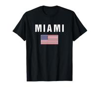 Miami Florida USA Bandera Estados Unidos América Camiseta
