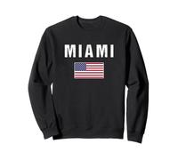 Miami Florida USA Bandera Estados Unidos América Sudadera