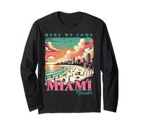 Miami Florida vintage Manga Larga