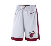 Miami Heat Pantalón corto Nike NBA Swingman - Hombre - Blanco S