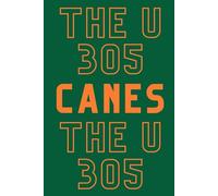 Miami Hurricanes 305 Themed Journal Notebook Green | Canes | UM | 305 | U