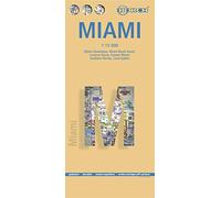 Miami, plano callejero plastificado. Escala 1:15.000. Borch.: Miami Downtown, Miami Beach South, Coconut Grove, Greater Miami, Southern Florida, Coral Gables (Borch Map)