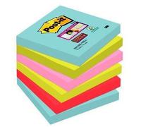 Miami post-it super sticky notes 76 x 76 mm [pack de 6]