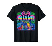 Miami Retro Aerógrafo City Art Camiseta