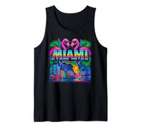Miami Retro Aerógrafo City Art Camiseta sin Mangas