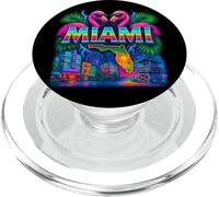 Miami Retro Aerógrafo City Art PopSockets PopGrip para MagSafe