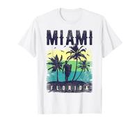 Miami Retro Camisa Mujer Miami Beach Souvenirs Miami Camiseta